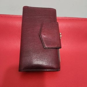 English Bridle Women's Genuine Calfskin Card Case Wallets